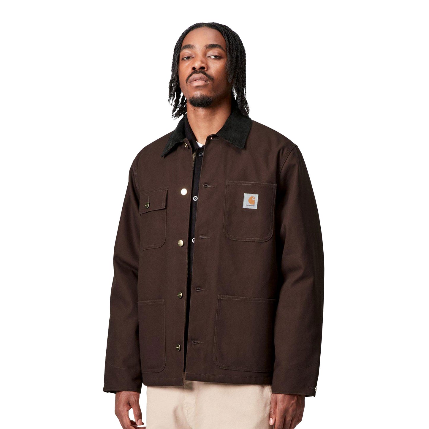 Carhartt WIP Michigan Coat Tobacco/Black rigid - I0152611YL01