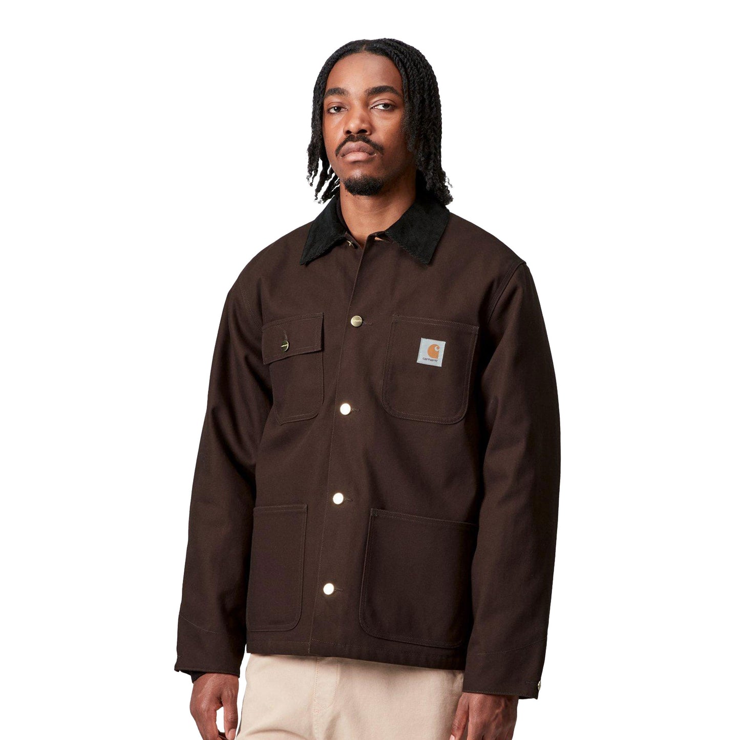Carhartt WIP Michigan Coat Tobacco/Black rigid - I0152611YL01