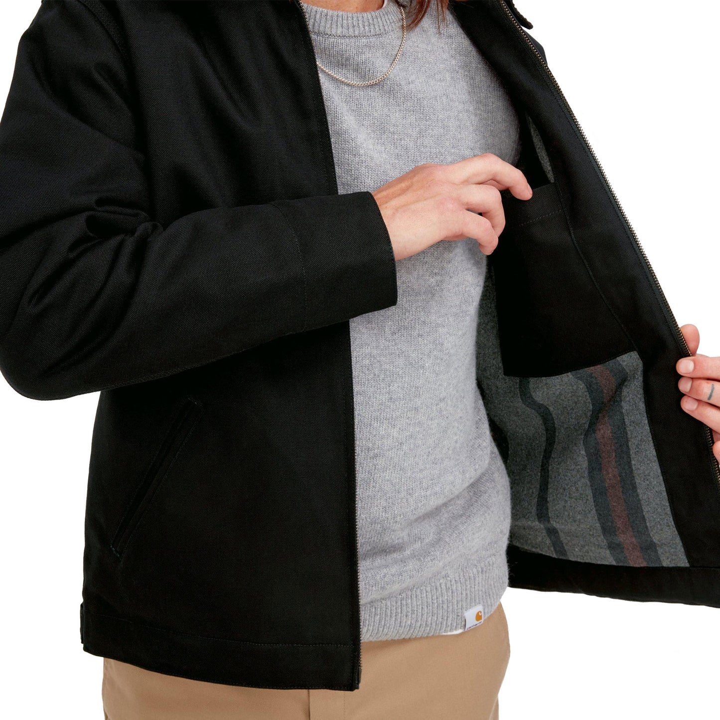 Carhartt WIP Detroit Jacket Black/Black rigid - I01526400E01