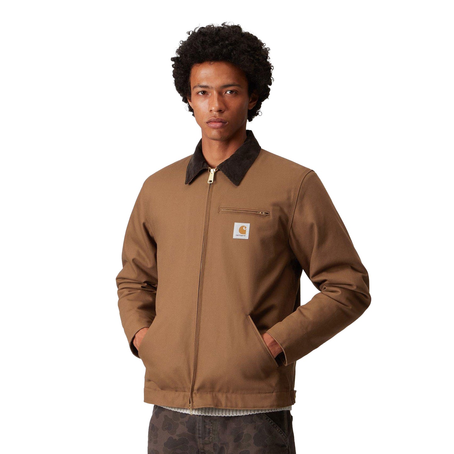 Carhartt WIP Detroit Jacket Hamilton Brown/Tobacco rigid - I01526400S01