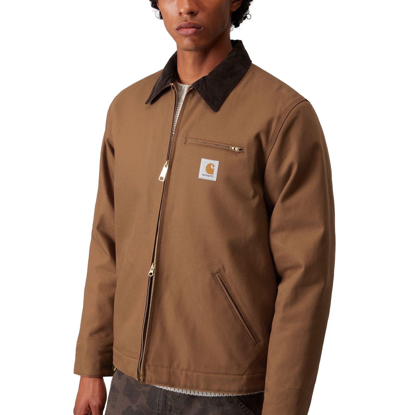 Carhartt WIP Detroit Jacket Hamilton Brown/Tobacco rigid - I01526400S01