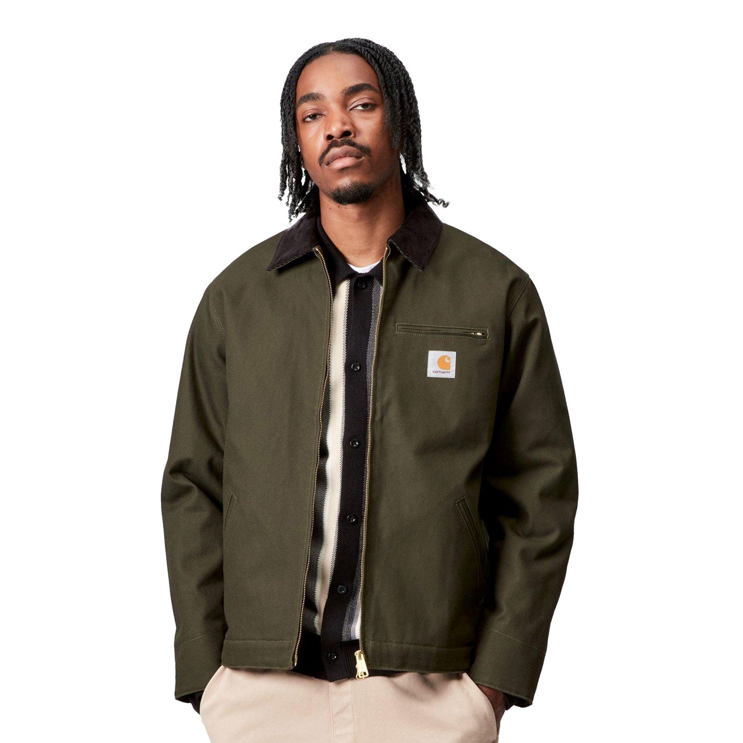 Carhartt WIP Detroit Jacket Olive/Black rigid - I0152643CM01