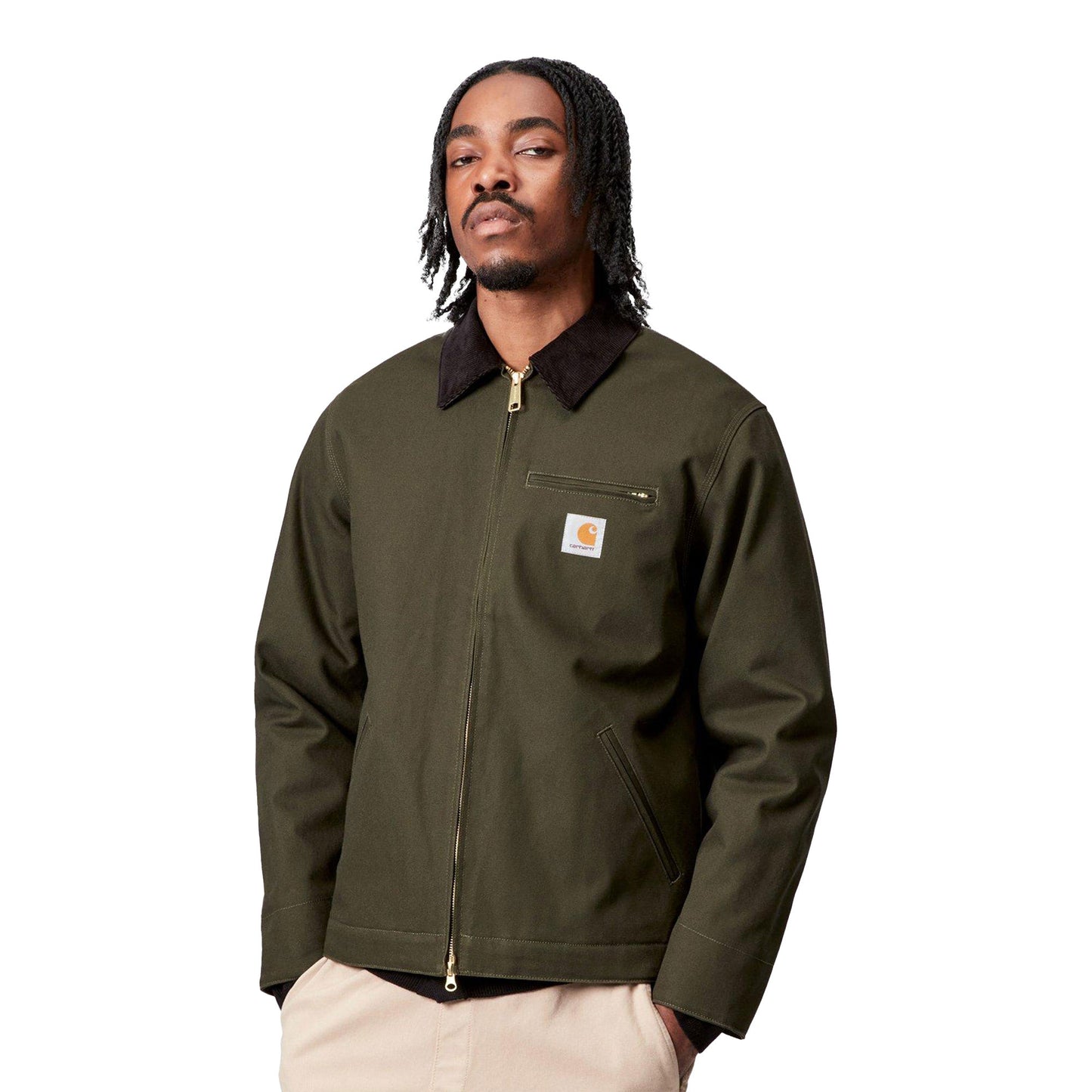 Carhartt WIP Detroit Jacket Olive/Black rigid - I0152643CM01
