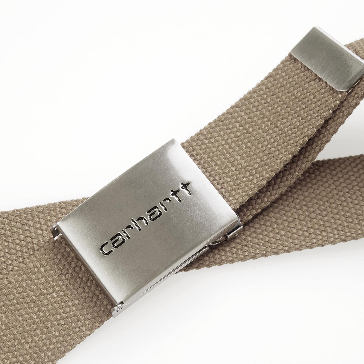 Carhartt Clip Belt Chrome Leather - I0191768YXX