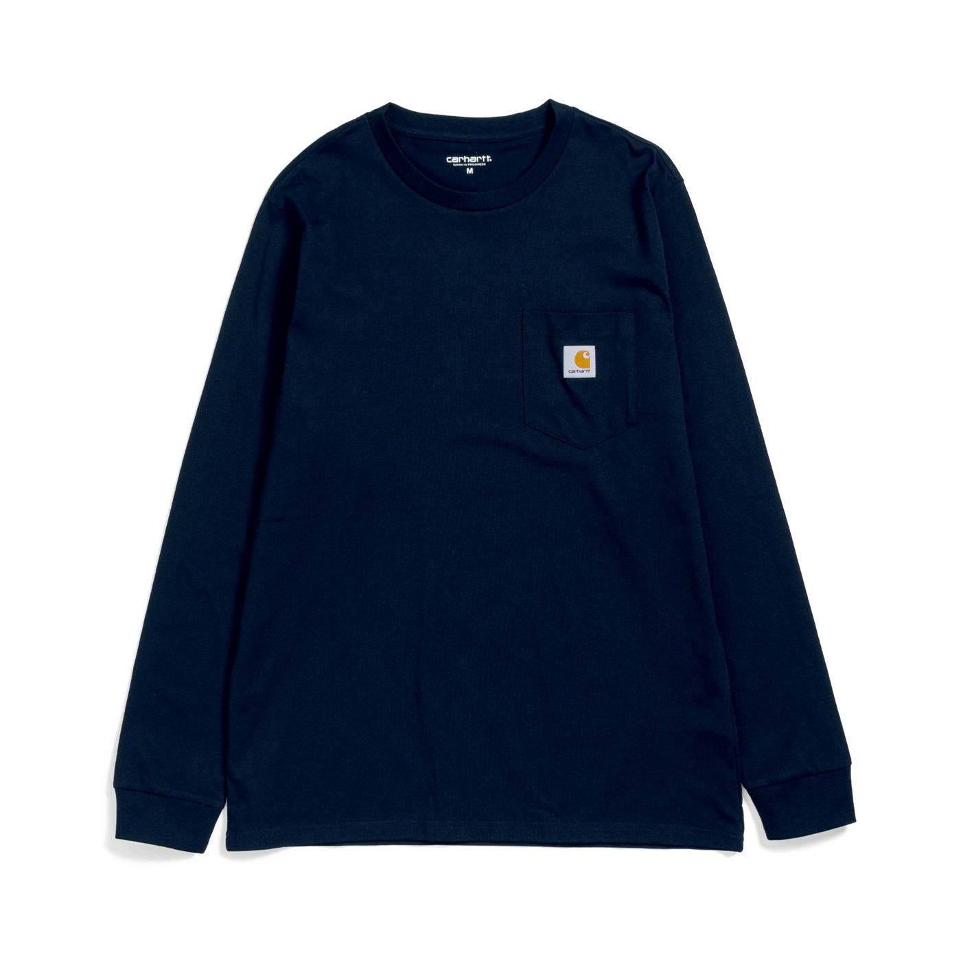 Carhartt L/S Pocket T-Shirt Dark Navy - I0220941CXX