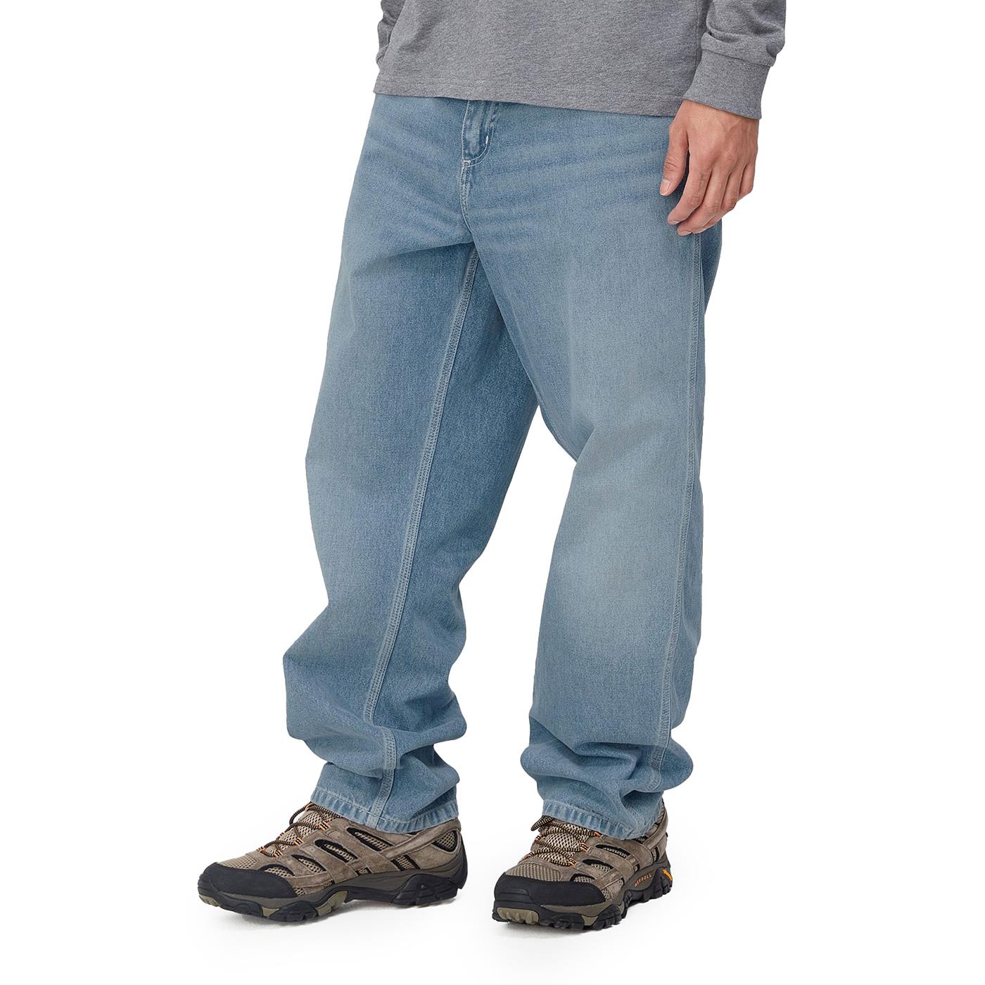 Carhartt WIP Simple Pant Blue Light True Washed - I02294701ZO
