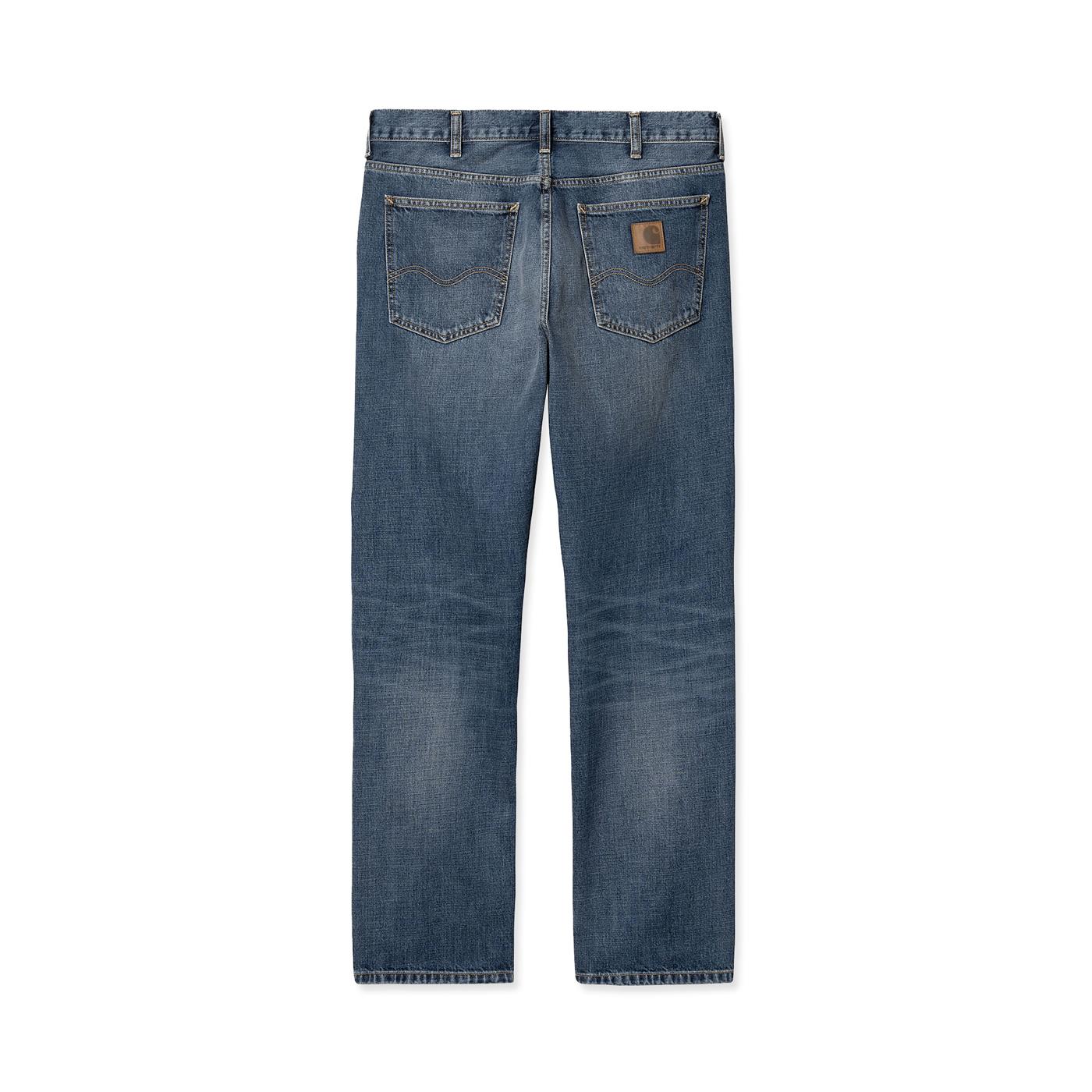 Carhartt WIP Marlow Pant Blue dark used wash - I023029014L