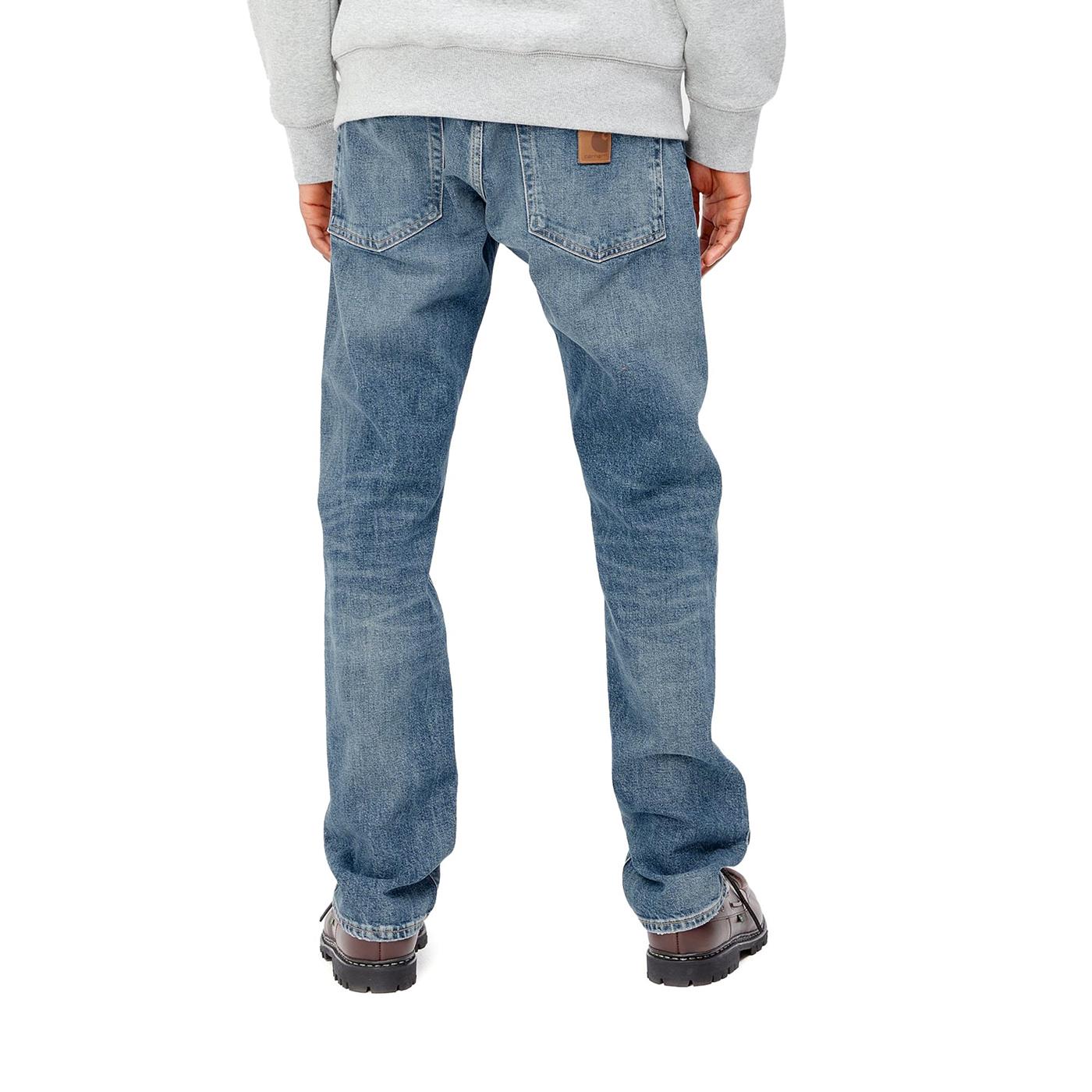 Carhartt Klondike Pant Blue Mid Used Wash - I02489801WH