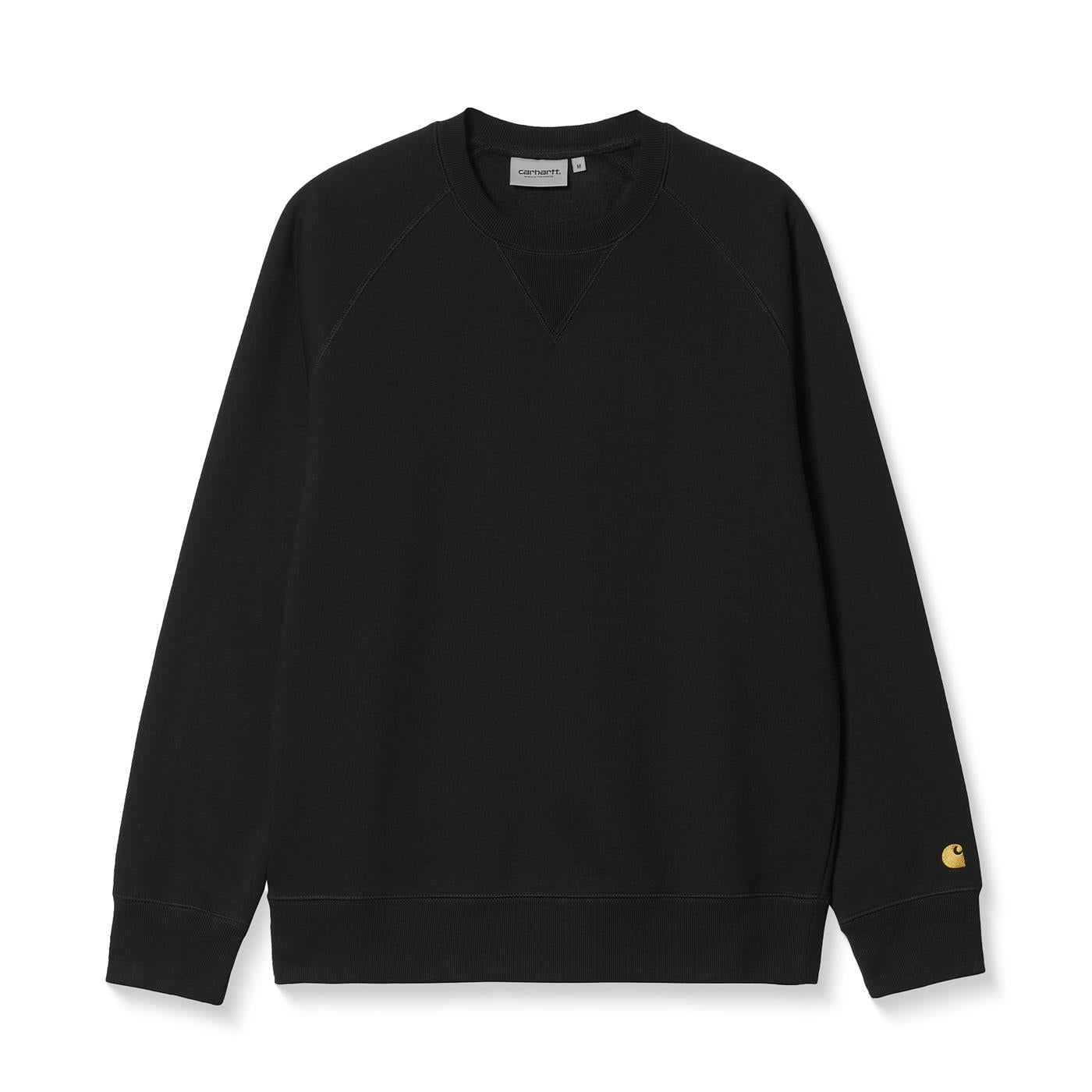 Carhartt Chase Sweat Black/Gold - I02638300FXX