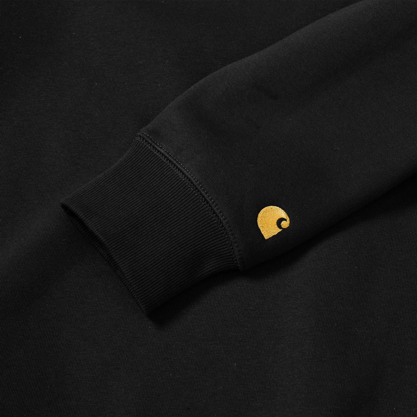 Carhartt Chase Sweat Black/Gold - I02638300FXX
