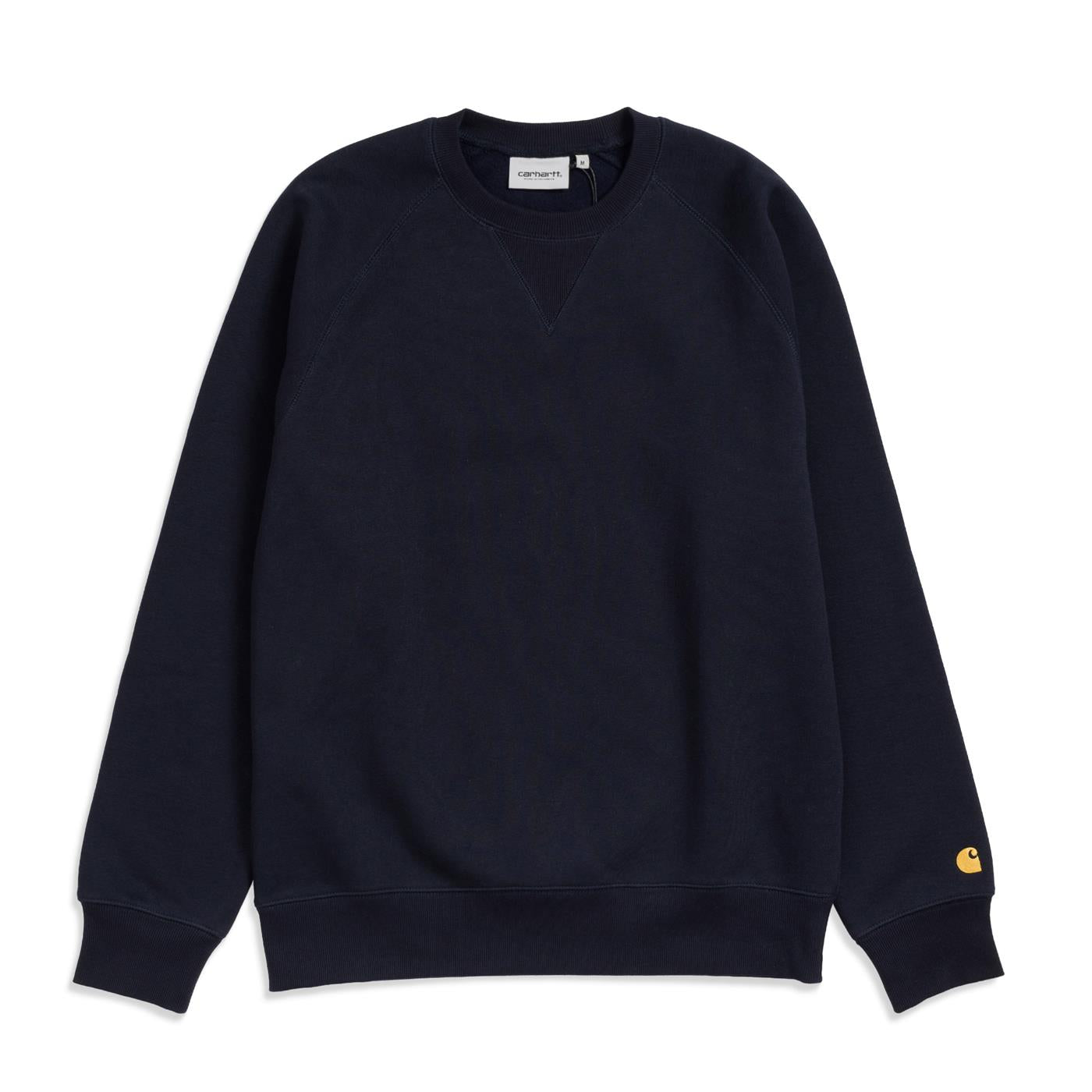 Carhartt Chase Sweat Dark Navy/Gold - I02638300HXX