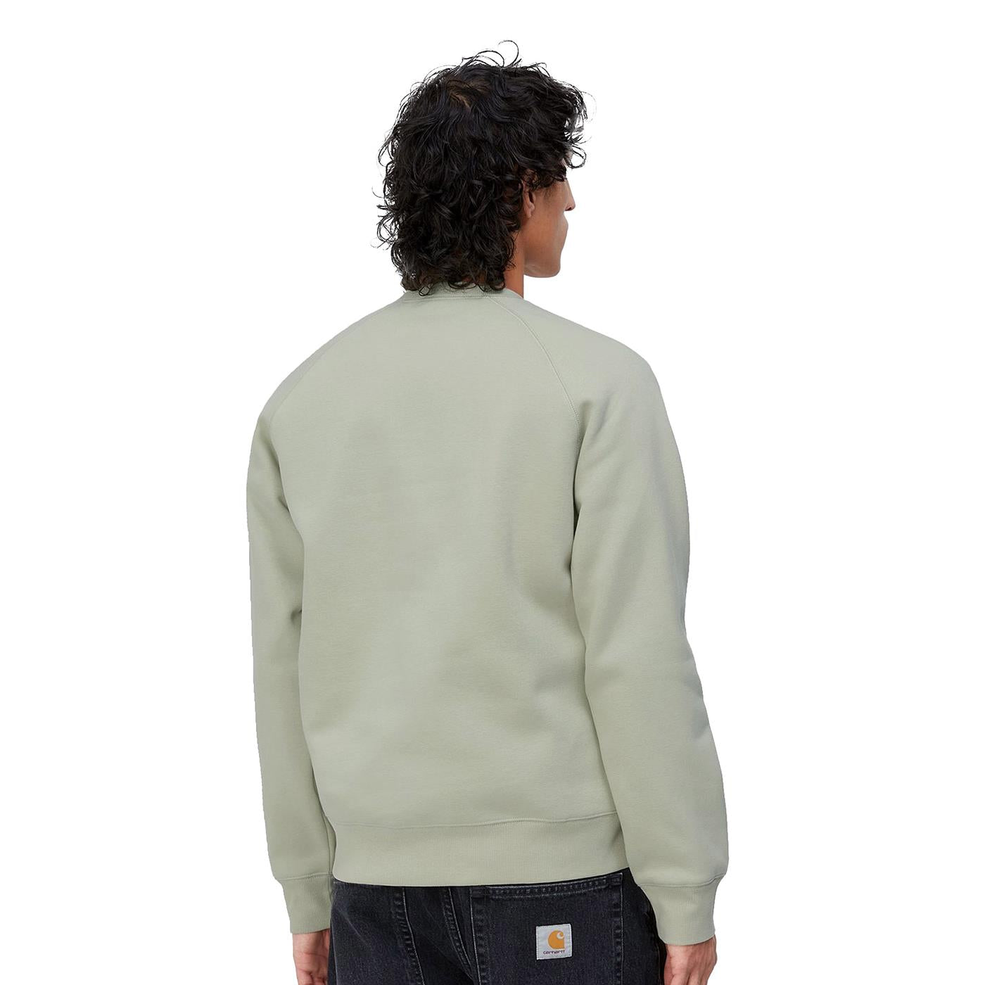 Carhartt WIP Chase Sweat Agave/Gold - I0263831GUXX
