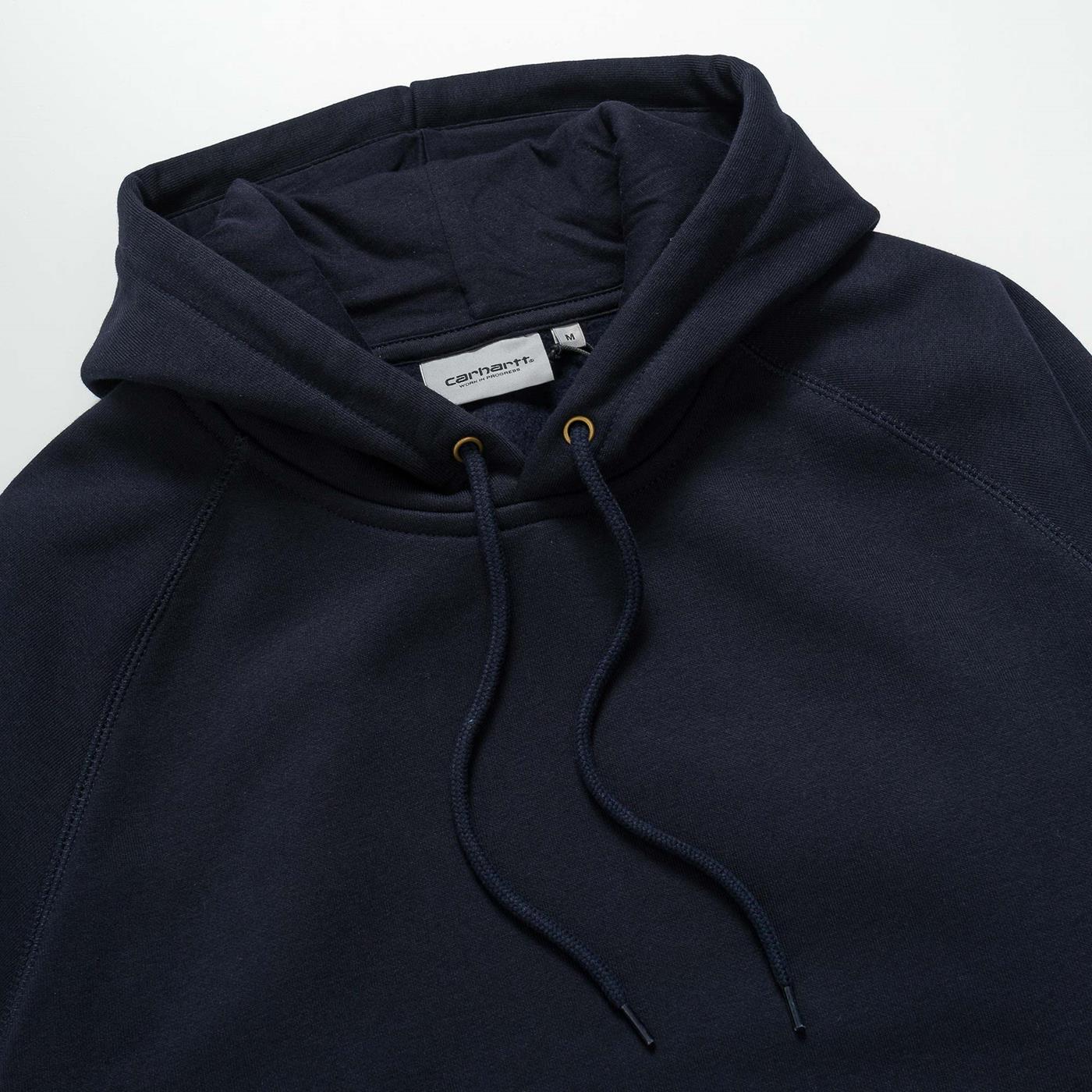 Carhartt Hooded Chase Sweat Dark Navy/Gold - I02638400HXX