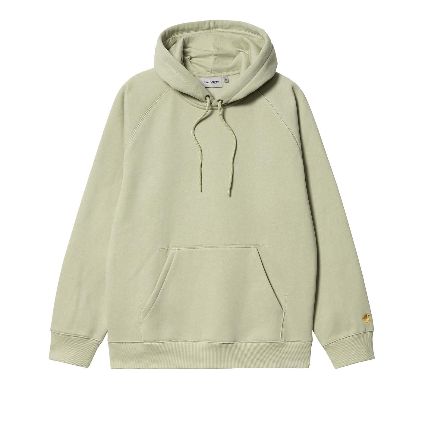 Carhartt WIP Hooded Chase Sweat Agave/Gold - I0263841GUXX