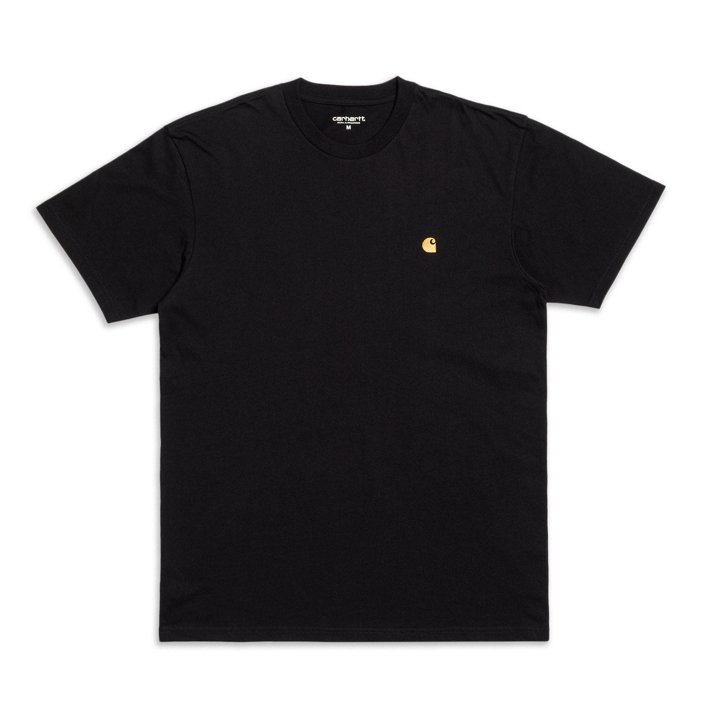 Carhartt S/S Chase T-Shirt Black/Gold - I02639100FXX