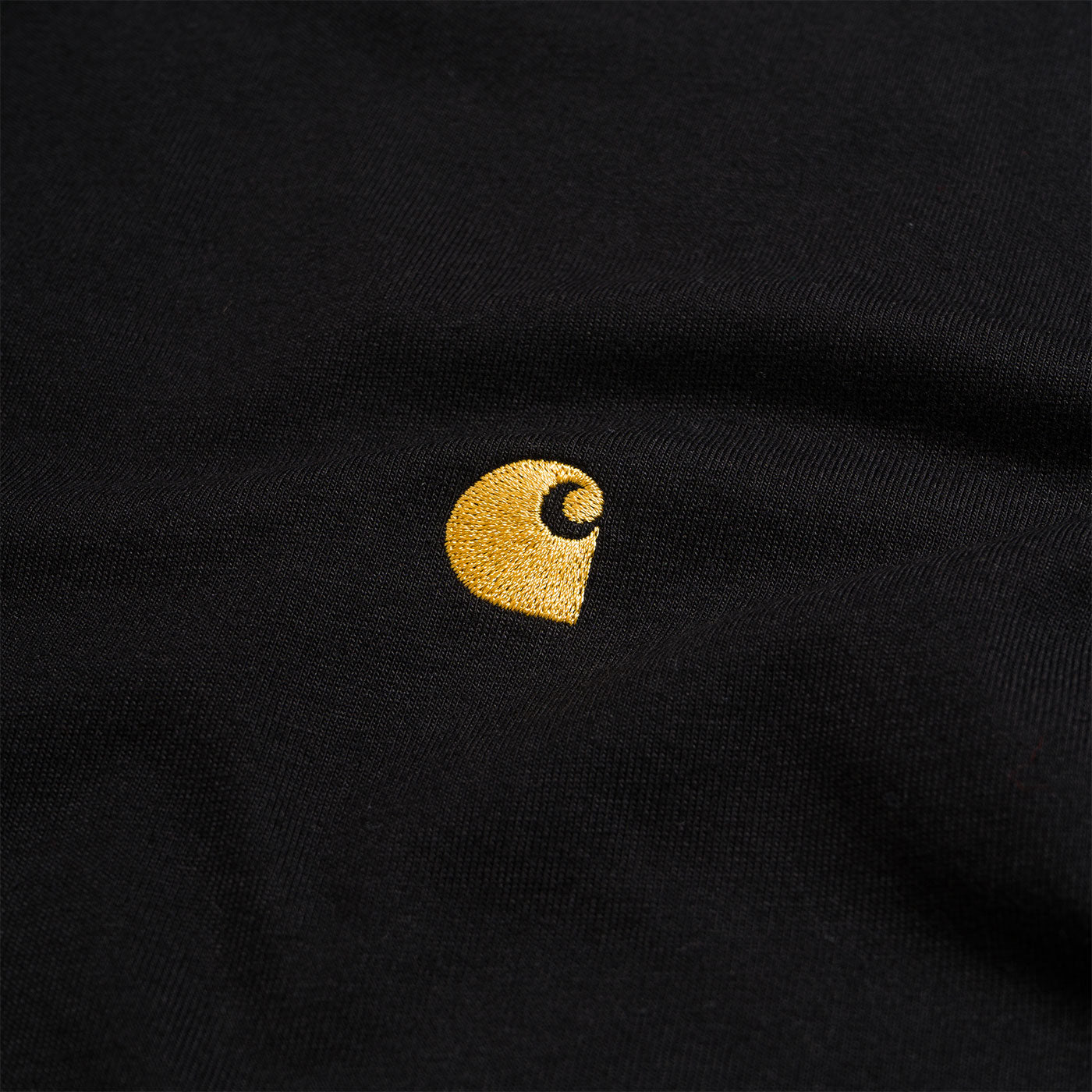 Carhartt S/S Chase T-Shirt Black/Gold - I02639100FXX