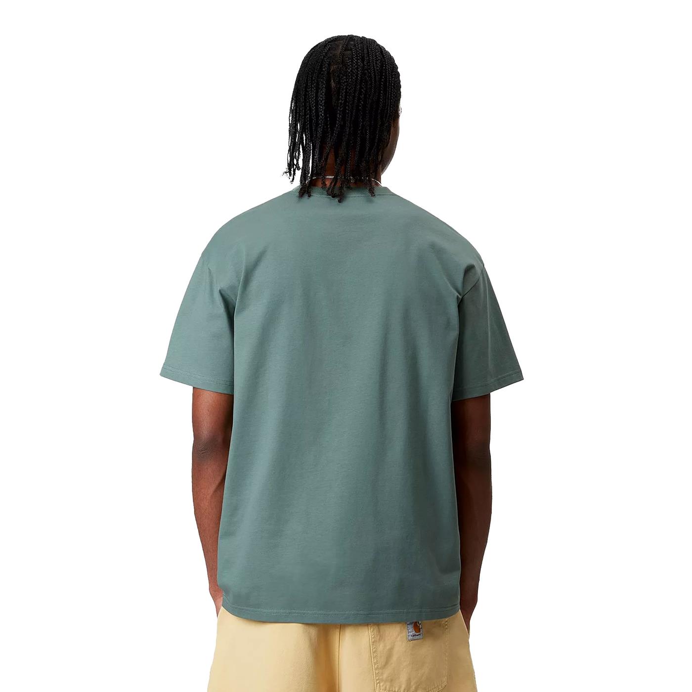 Carhartt WIP S/S Chase T-Shirt Silver Pine/Gold - I0263912N0XX
