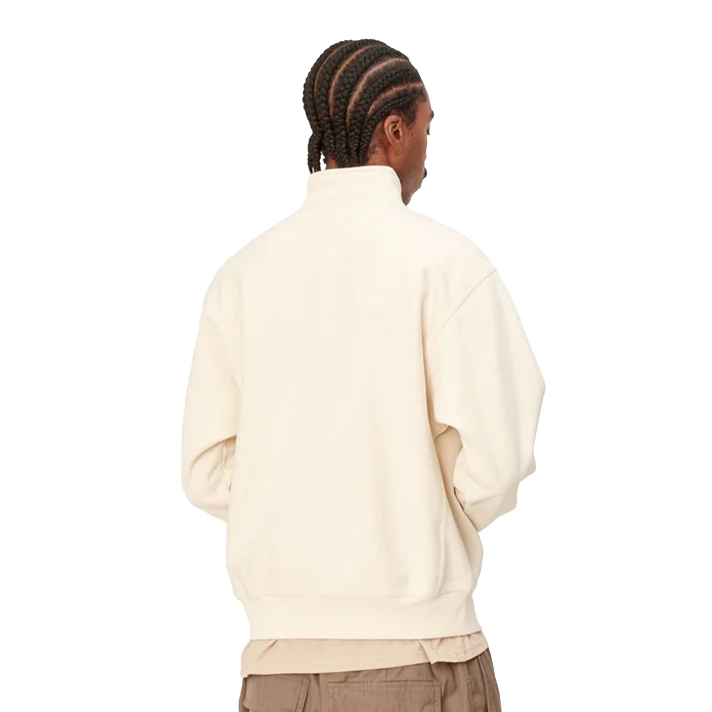 Carhartt WIP Half Zip American Script Sweat Natural