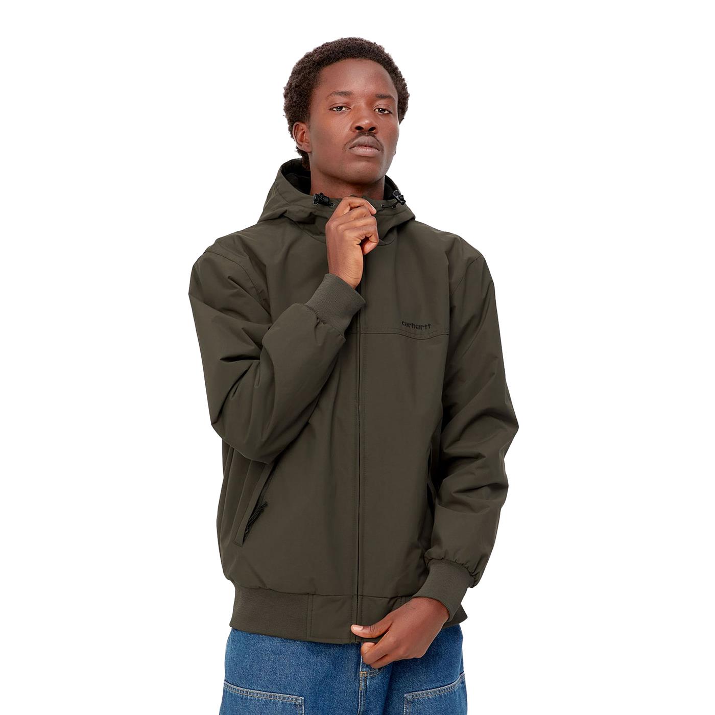 Carhartt WIP Hooded Sail Jacket Cypress/Black - I02843600PXX