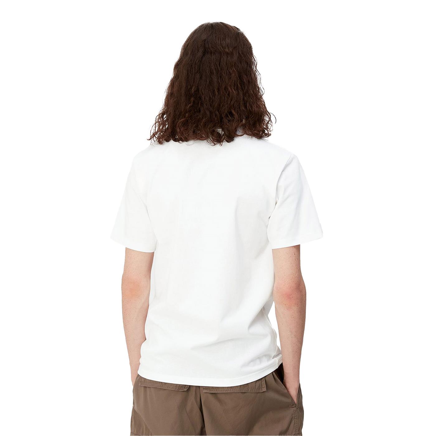Carhartt WIP S/S University Script T-Shirt White/Gold - I02899100RXX