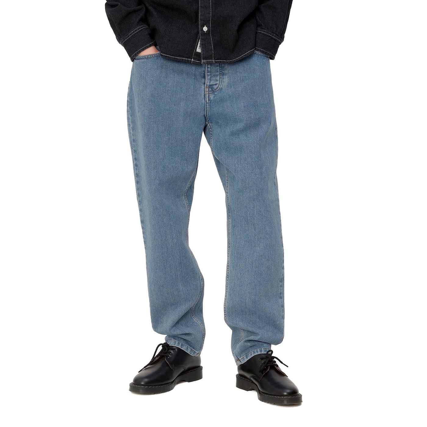 Carhartt WIP Newel Pant Blue stone bleached - I0292080112