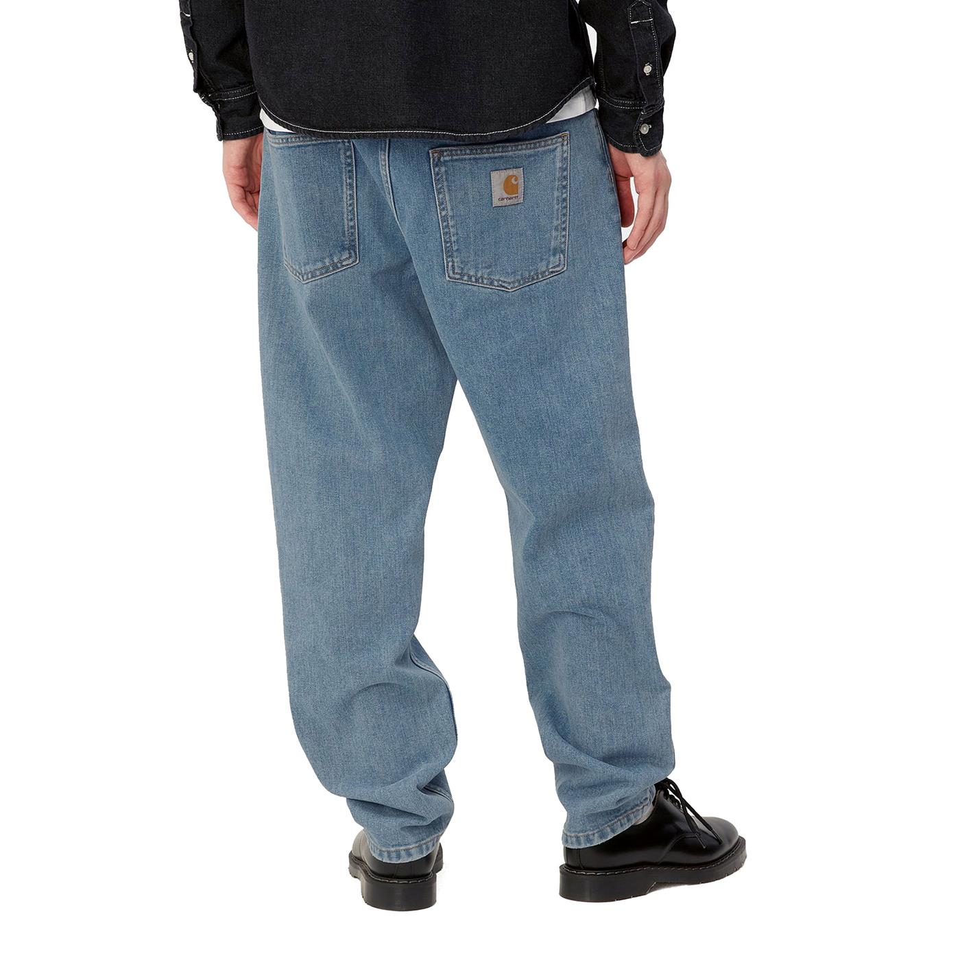 Carhartt WIP Newel Pant Blue stone bleached - I0292080112