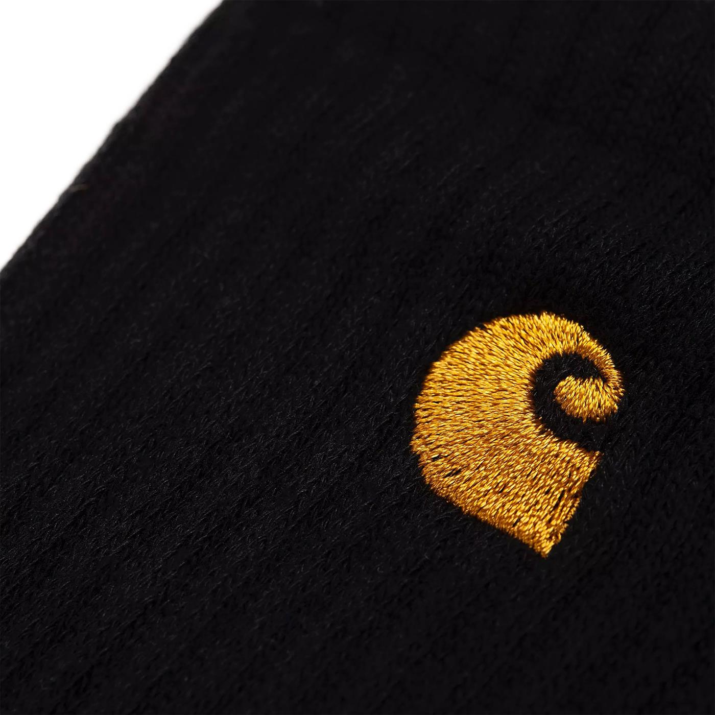 Carhartt WIP Chase Socks Black/Gold - I02942100FXX