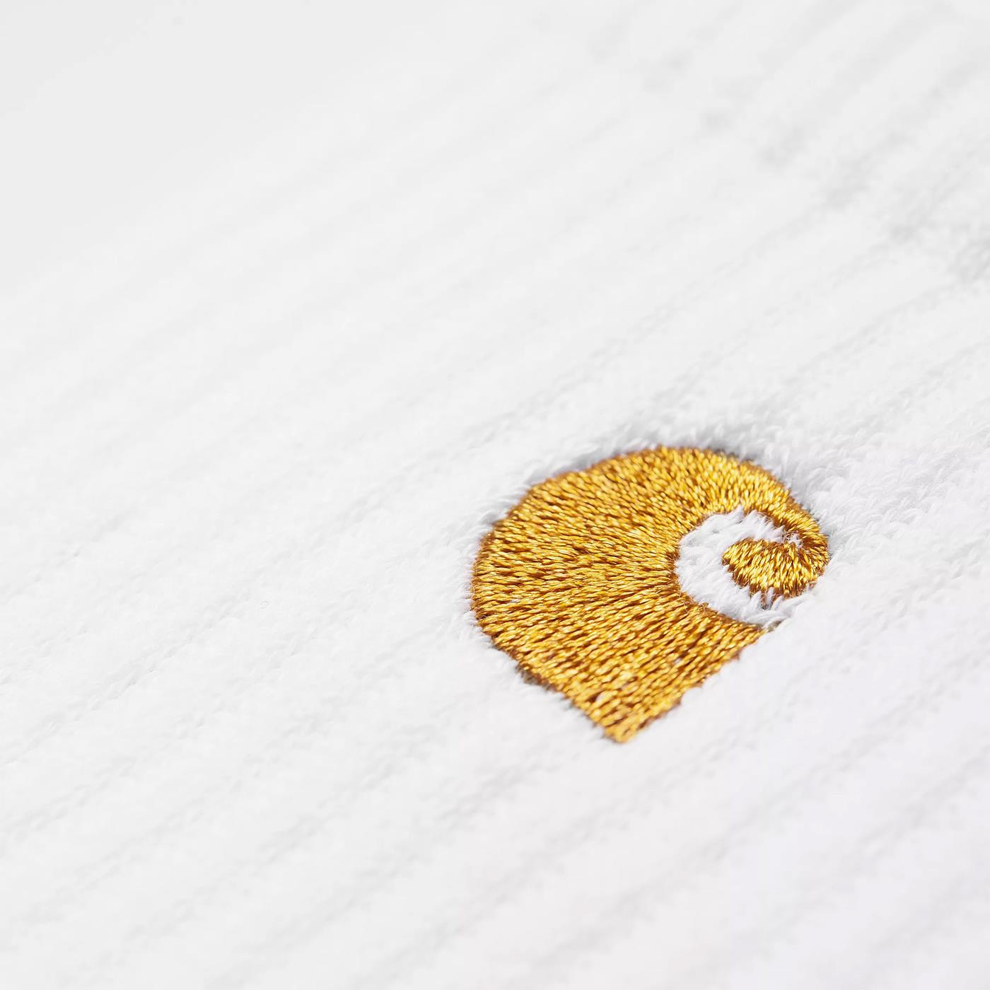 Carhartt WIP Chase Socks White/Gold - I02942100RXX