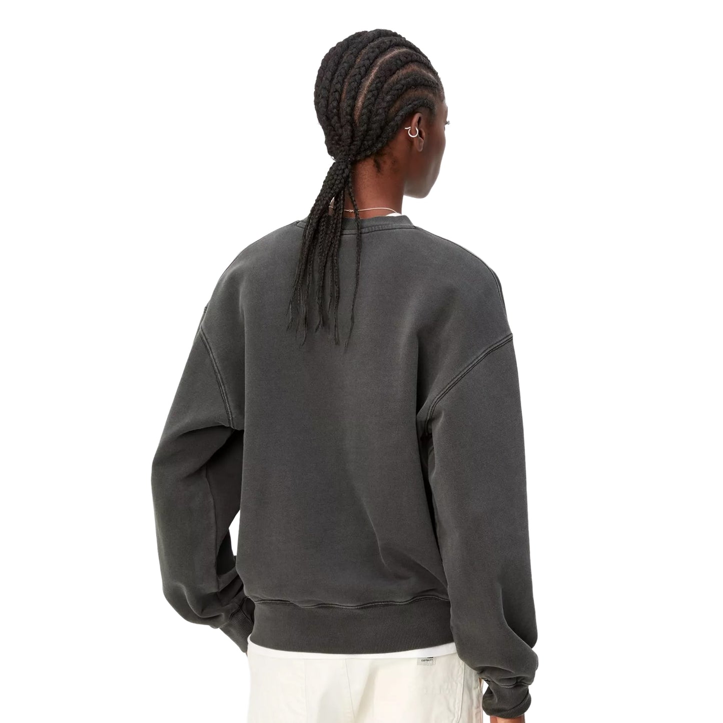 Carhartt WIP W Nelson Sweatshirt Black garment dyed - I02953789GD