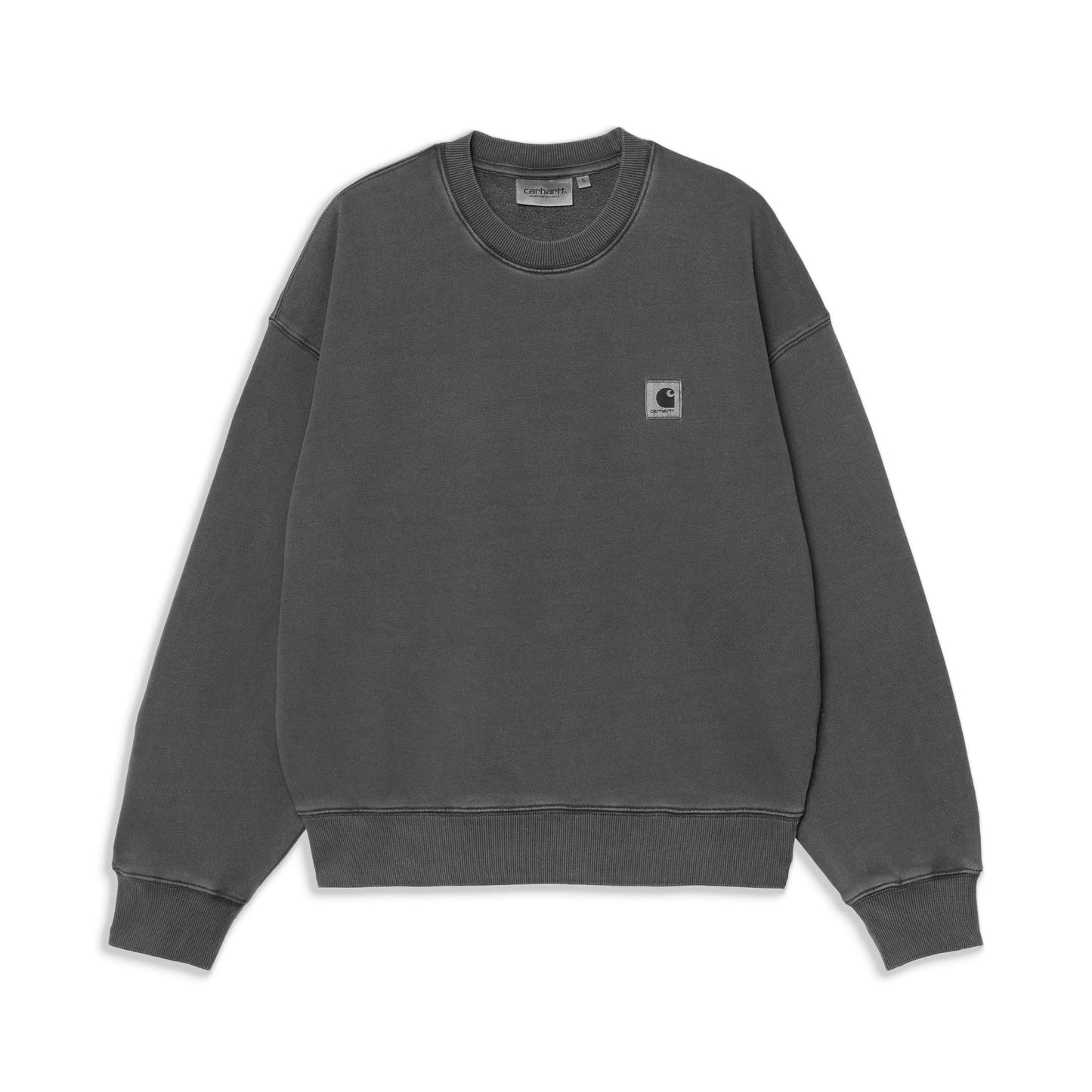 Carhartt WIP W Nelson Sweatshirt Black garment dyed - I02953789GD