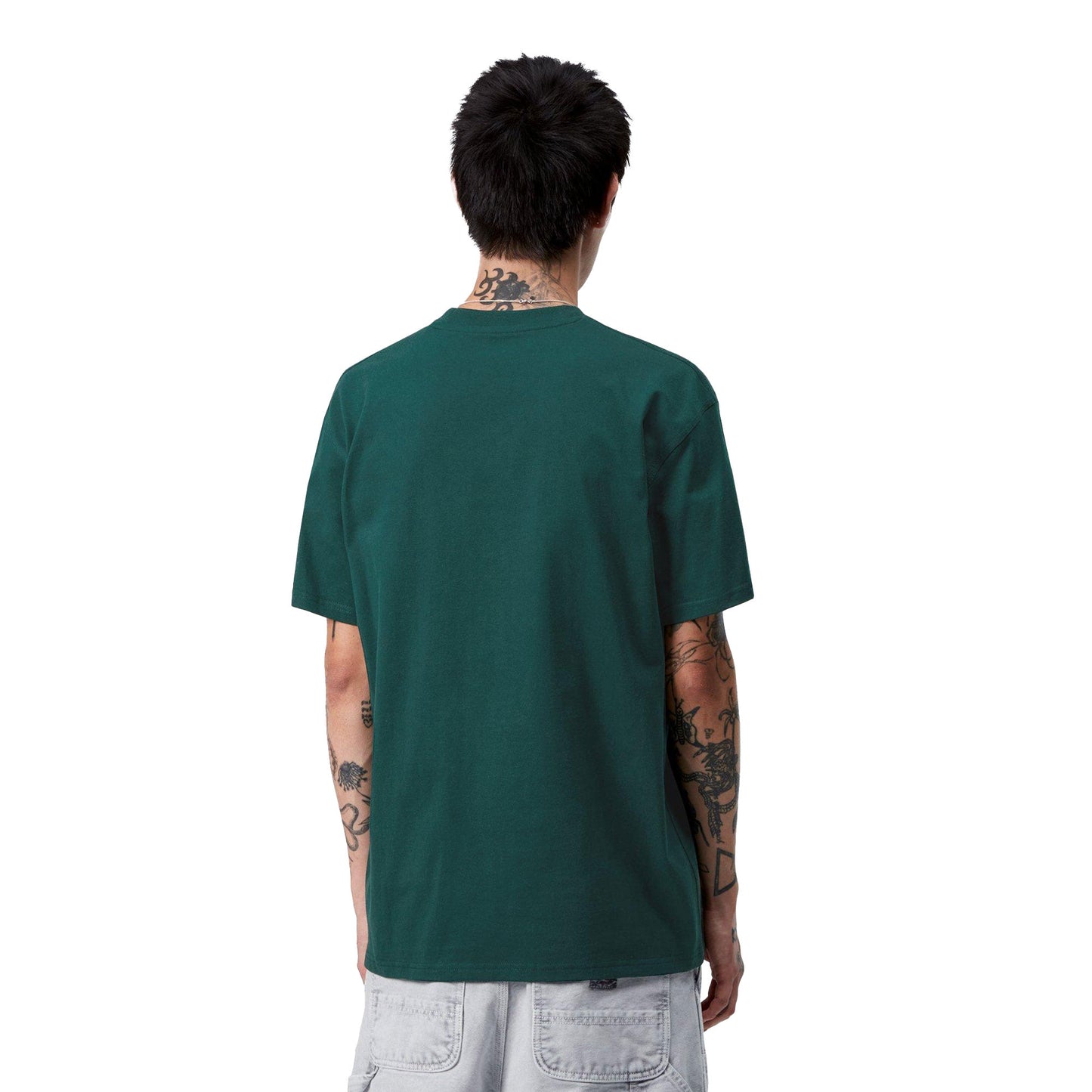 Carhartt WIP S/S American Script T-Shirt Dark Fir - I02995605AXX
