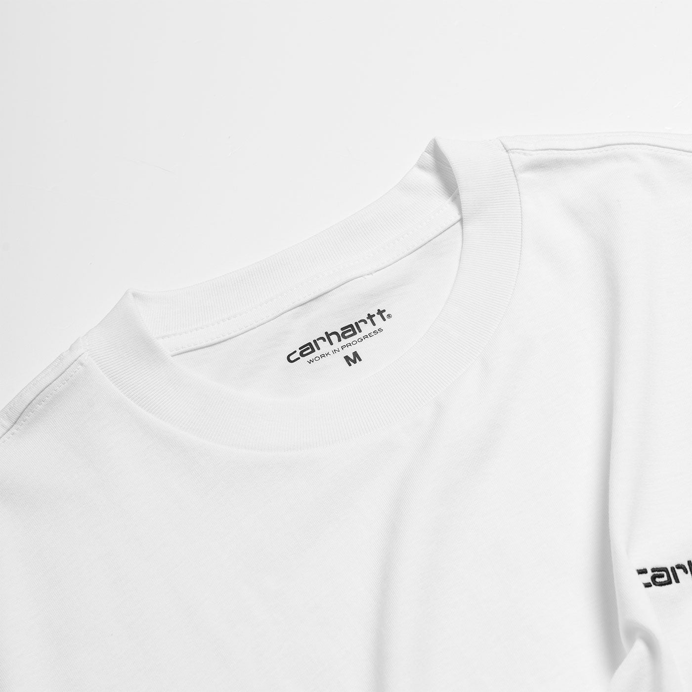 Carhartt S/S Script Embroidery T-Shirt White/Black - I03043500AXX