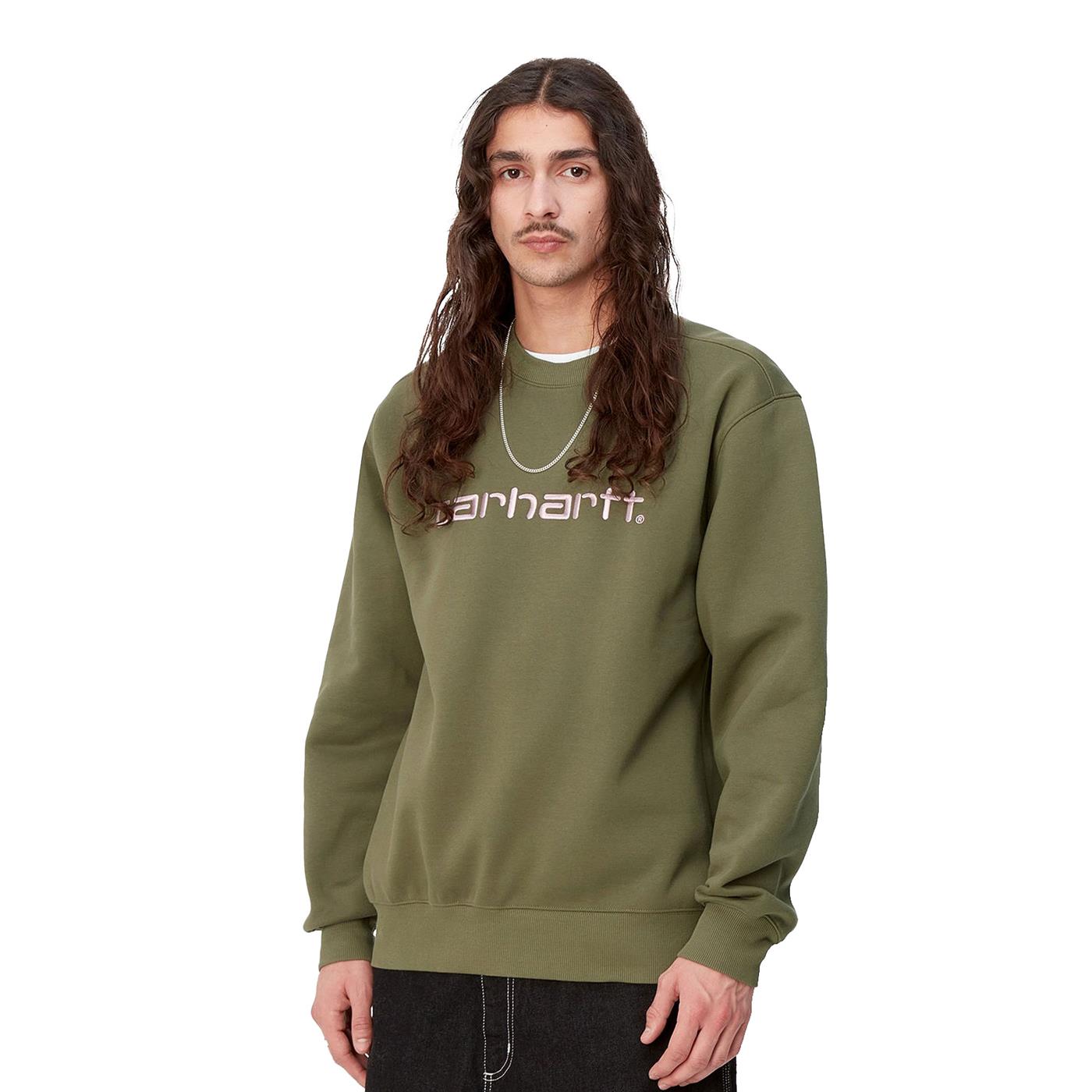 Carhartt WIP Carhartt Sweat Dundee/Glassy Pink - I03054624DXX