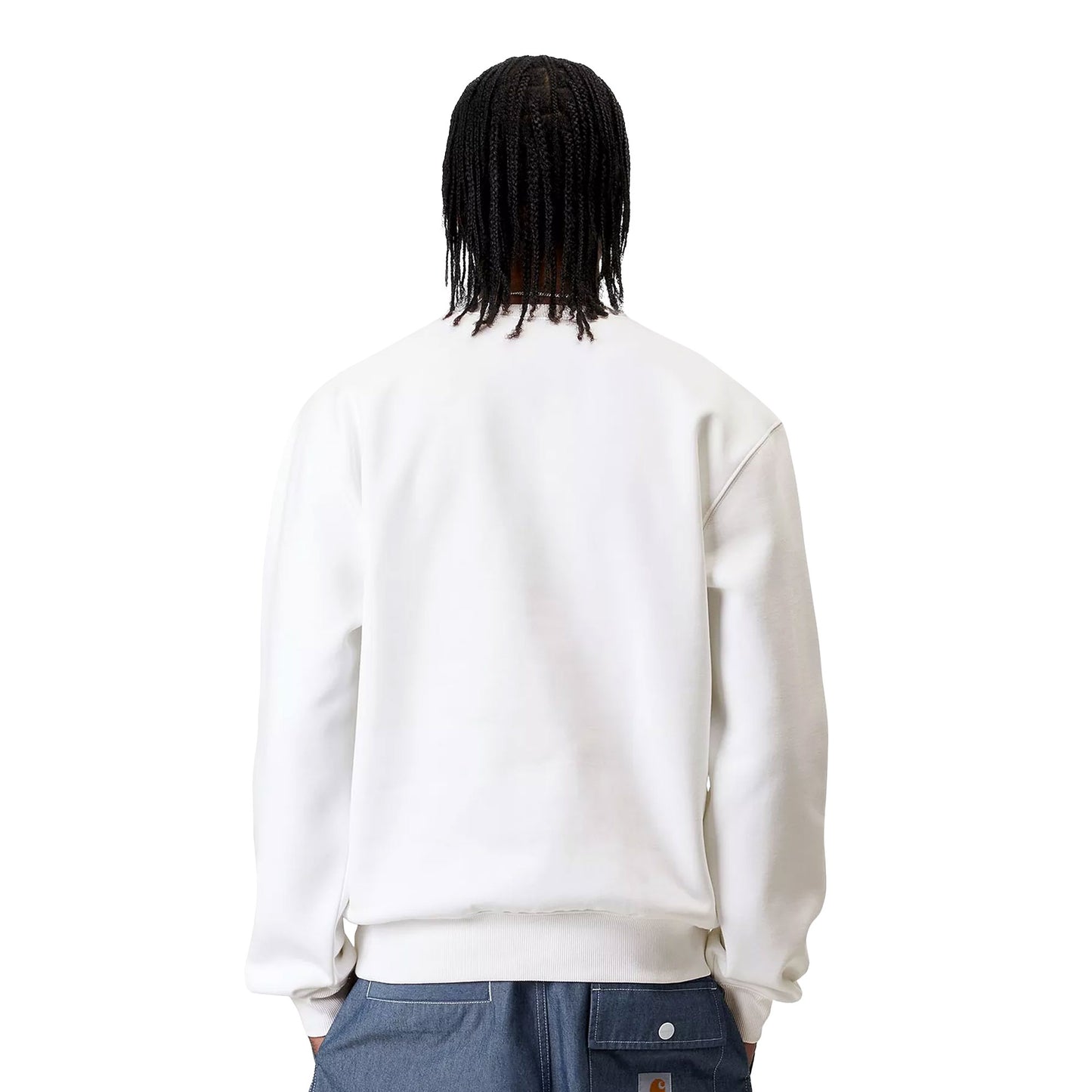 Carhartt WIP Carhartt Sweat White/Huckleberry - I0305462QZXX