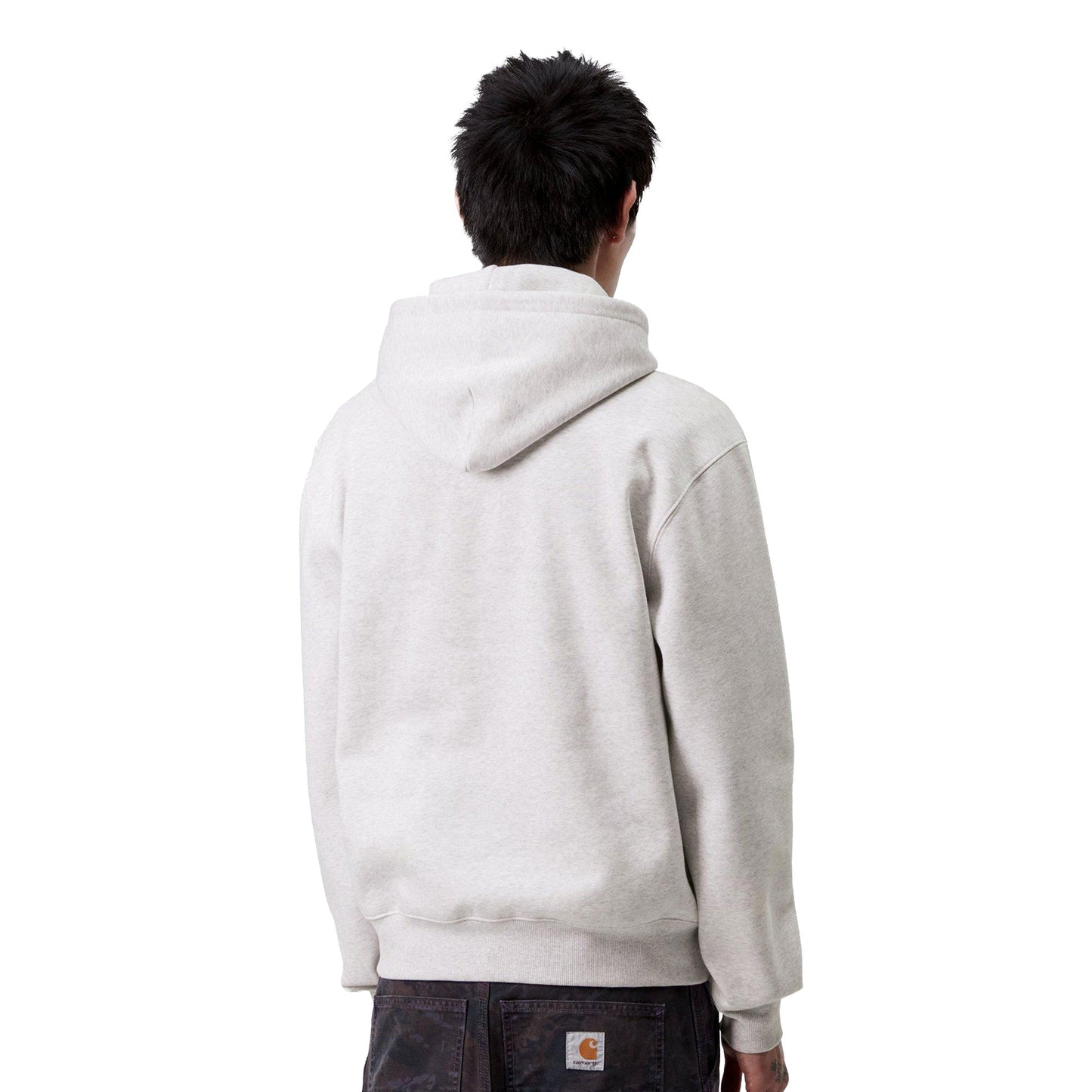 Carhartt WIP Hooded Carhartt Sweat Ash Heather/Rondo - I03054738HXX