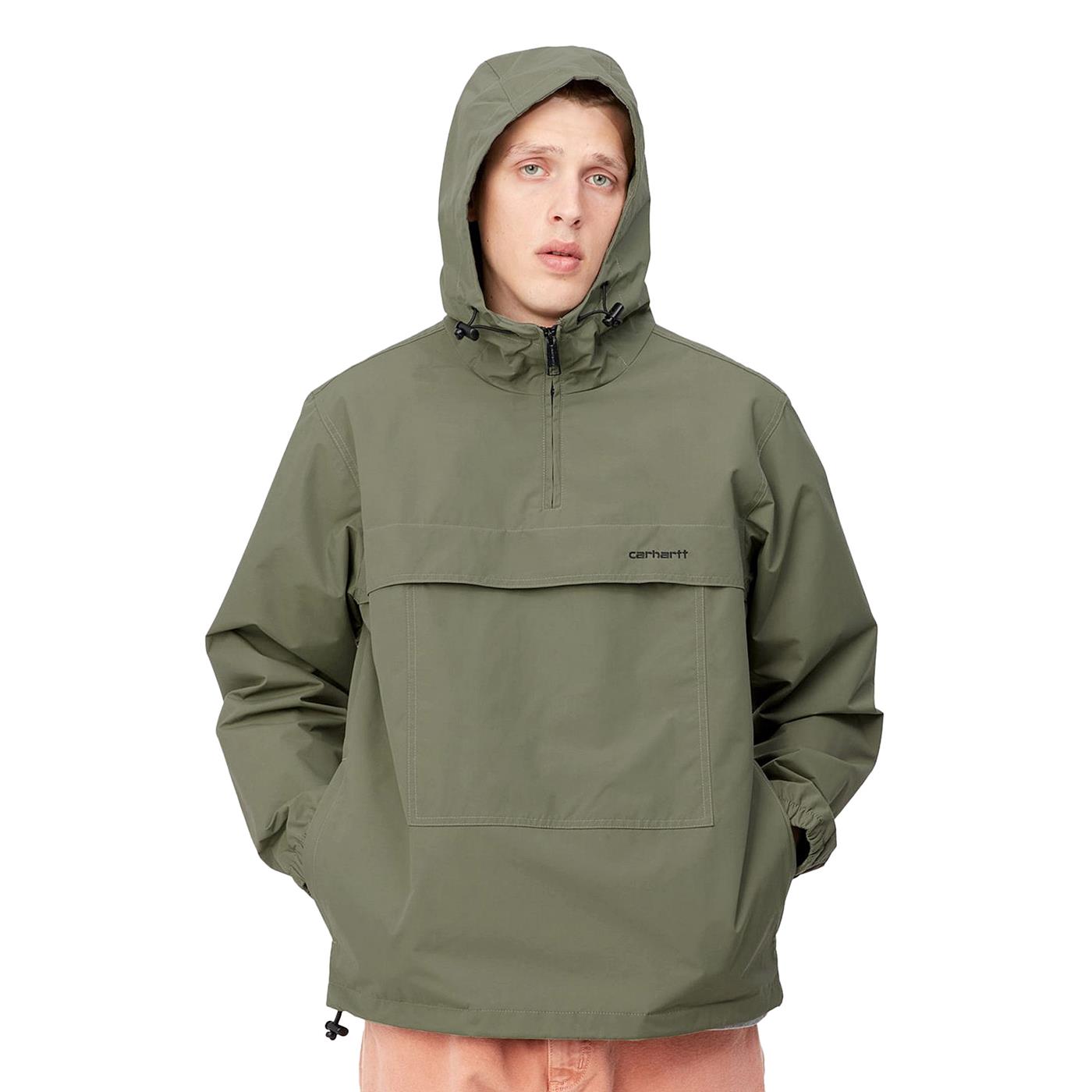 Carhartt Windbreaker Pullover Seaweed/Black - I0308200Z3XX
