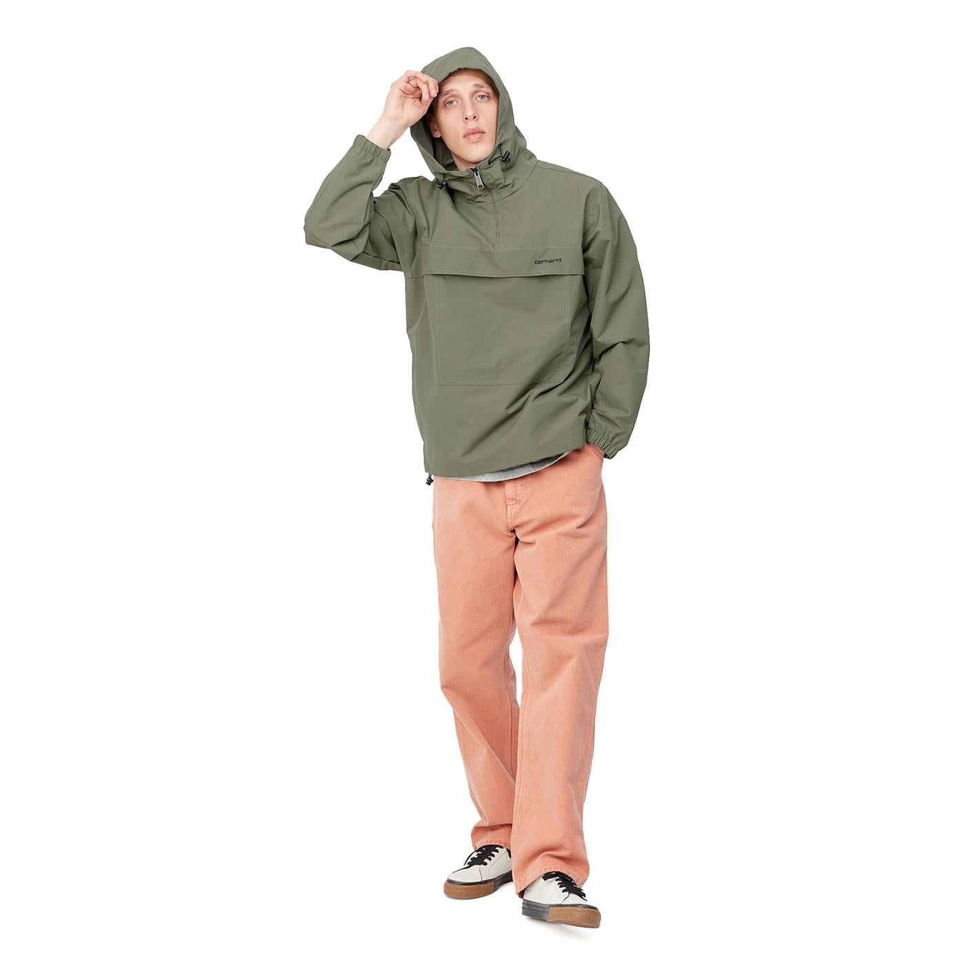 Carhartt Windbreaker Pullover Seaweed/Black - I0308200Z3XX