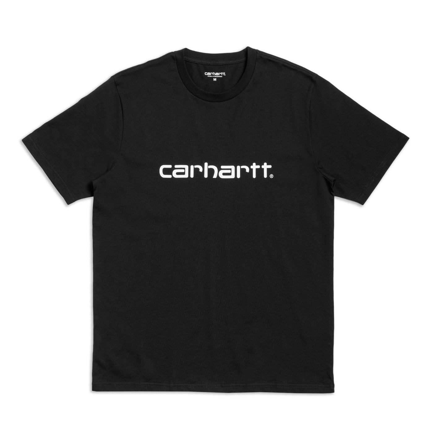 Carhartt S/S Script T-Shirt Black/White - I0310470D2XX