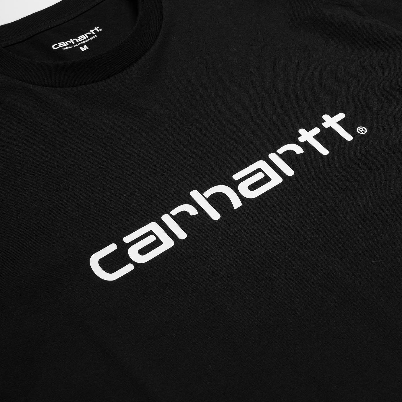 Carhartt S/S Script T-Shirt Black/White - I0310470D2XX