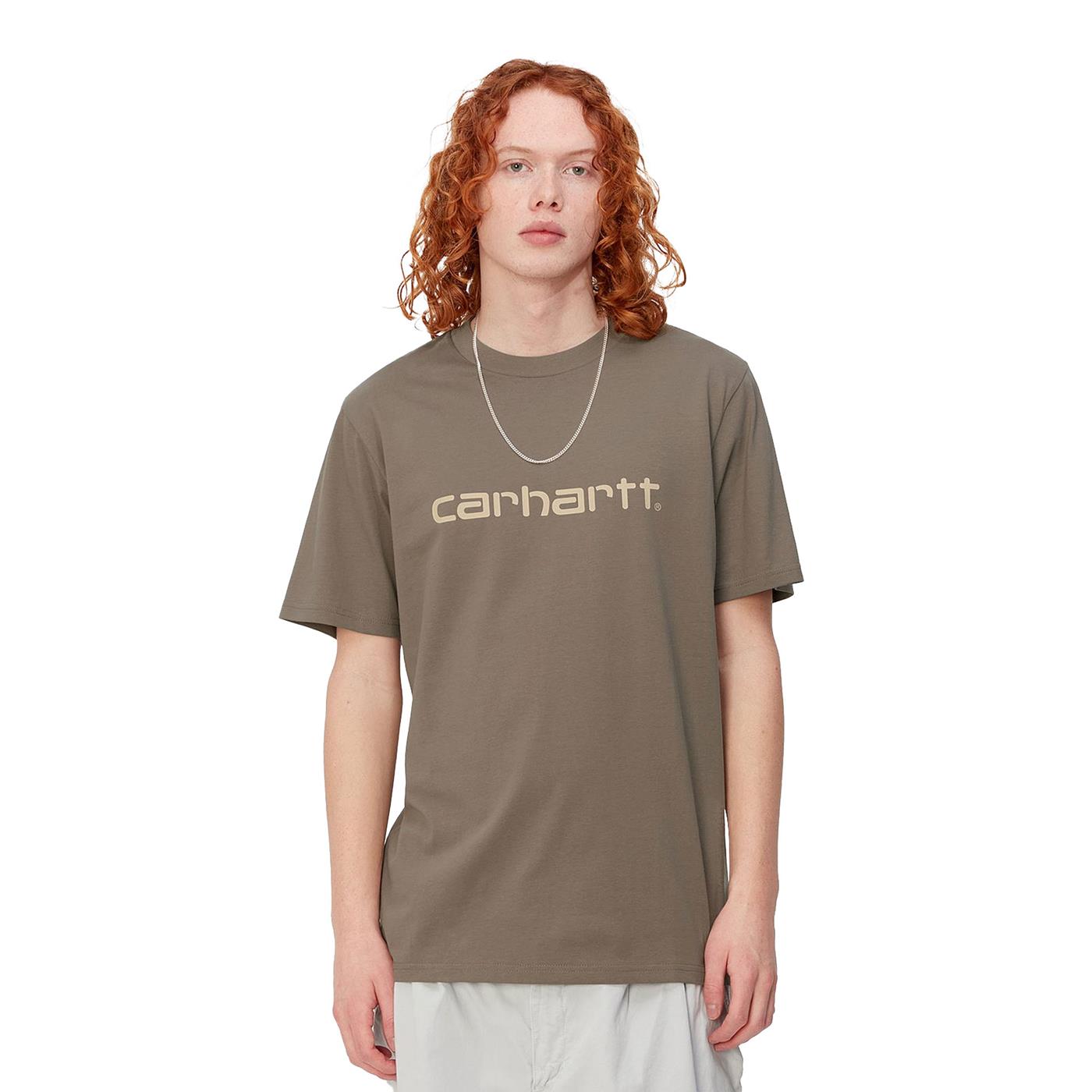 Carhartt WIP S/S Script T-Shirt Branch/Rattan - I03104724EXX