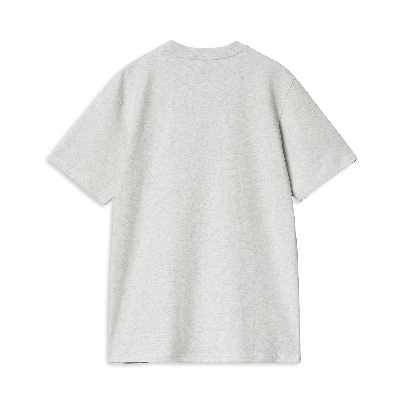 Carhartt WIP S/S Script T-Shirt Ash Heather/Duck Blue - I0310472IMXX