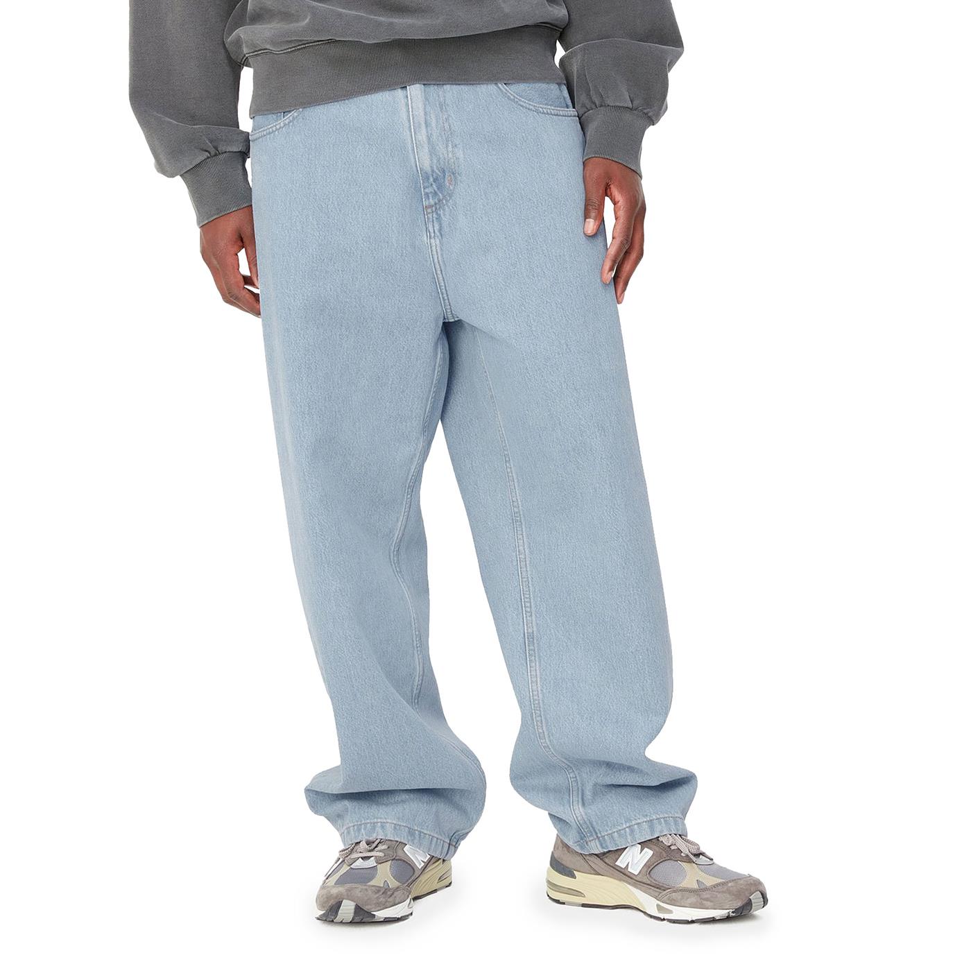 Carhartt WIP Brandon Pant Blue heavy stone bleached - I03124601A3