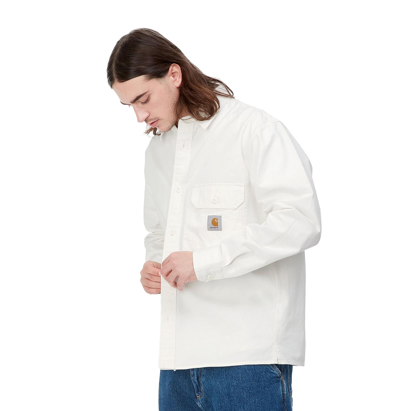 Carhartt WIP Reno Shirt Jacket Off-White Garment Dyed - I031447350GD
