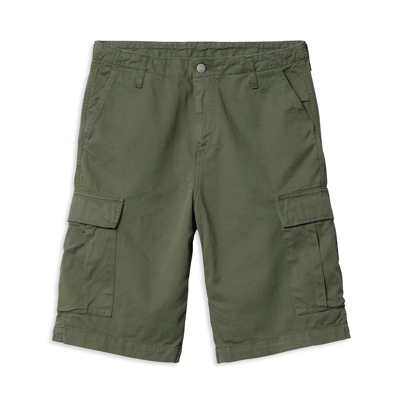 Carhartt WIP Regular Cargo Short Dollar Green garment dyed - I031517667GD