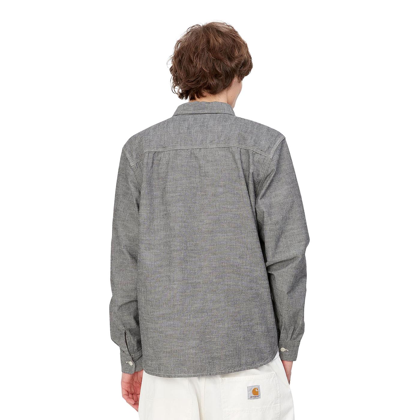 Carhartt WIP L/S Clink Shirt Black Rinsed - I0315288902