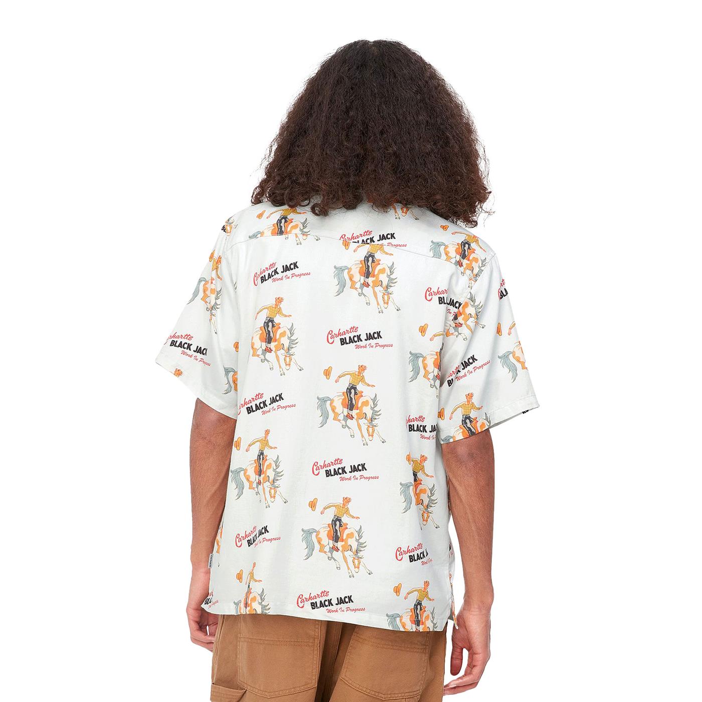 Carhartt WIP S/S Black Jack Shirt Wax - I0316591L1XX
