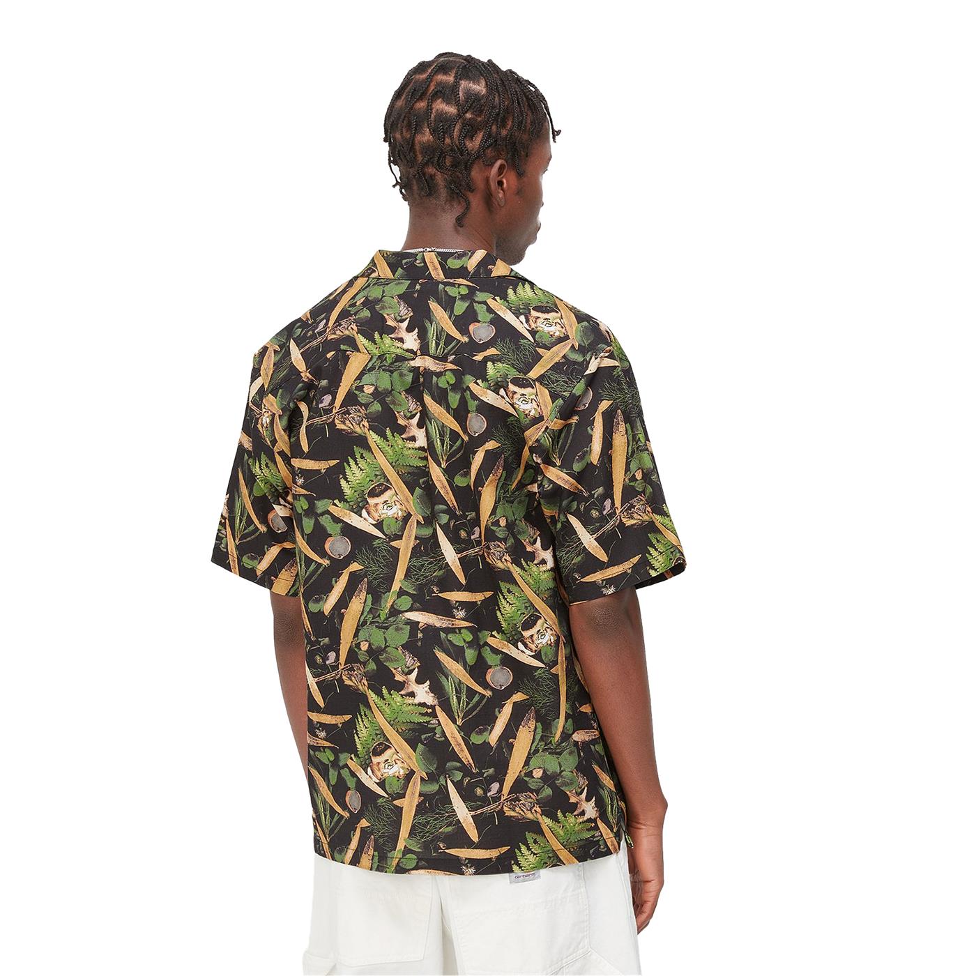 Carhartt WIP S/S Lumen Shirt Black/Lumen Print - I0316601HCXX