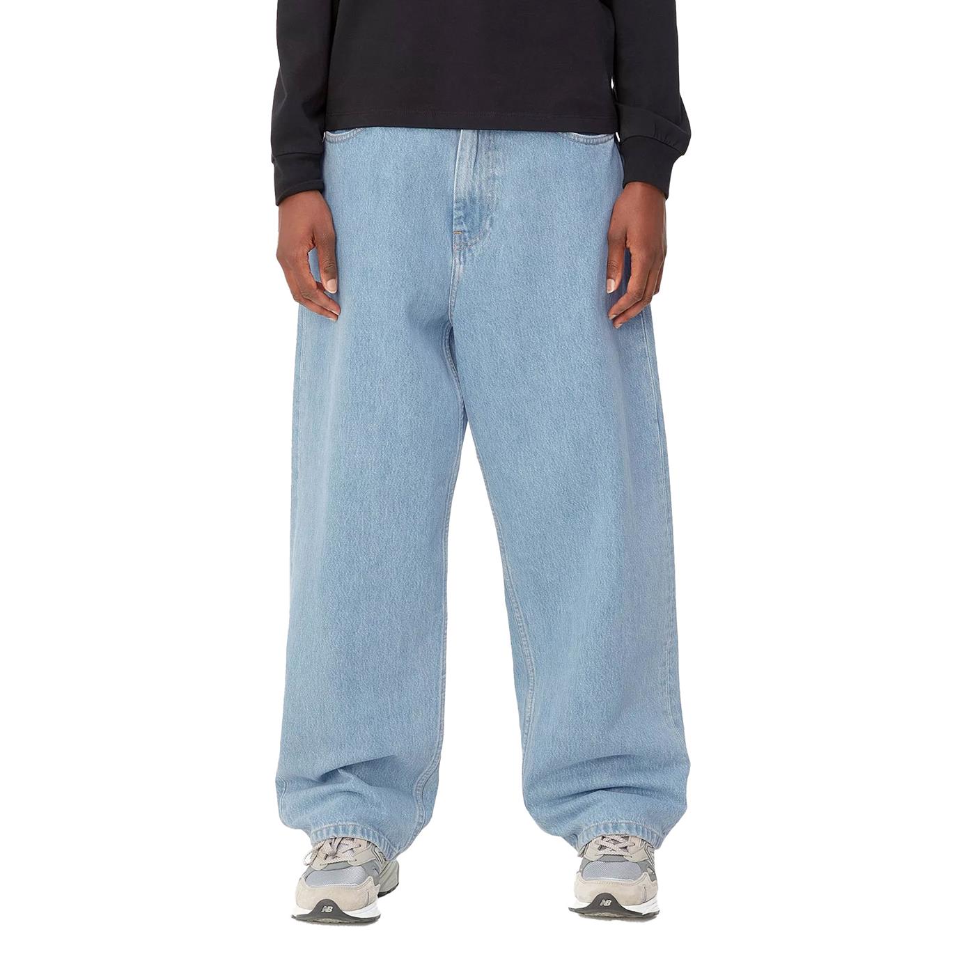 Carhartt WIP W Brandon Pant Blue stone bleached - I0319180112