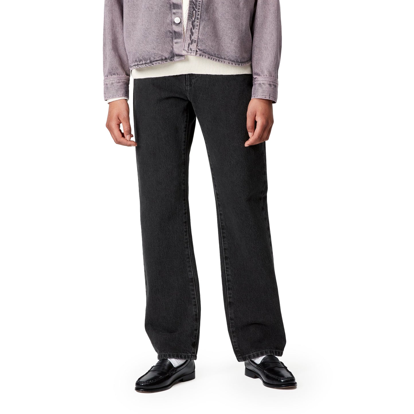 Carhartt WIP W Noxon Pant Black stone washed - I0319208906