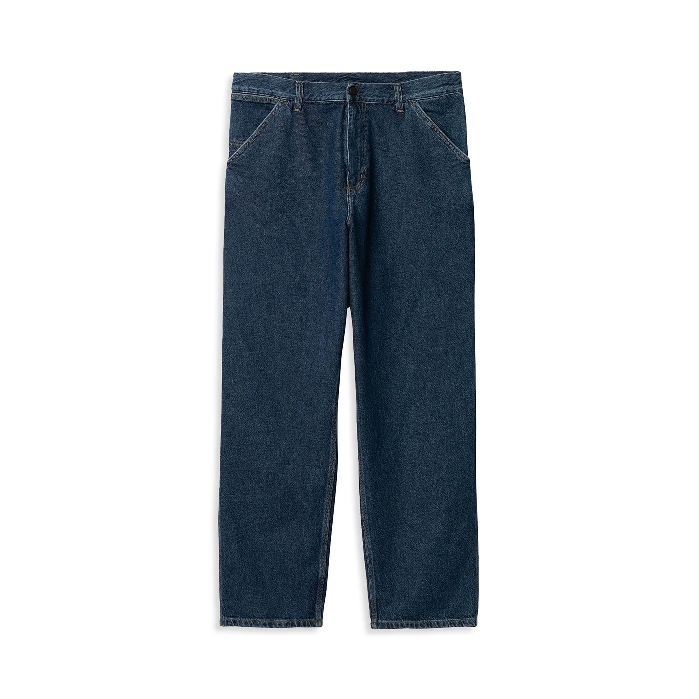 Carhartt WIP Single Knee Pant Blue Stone Washed - I0320240106